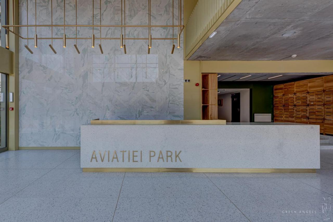 Brooklyn Studio - Aviatiei Park - Netflix - Parking Bukares Bagian luar foto